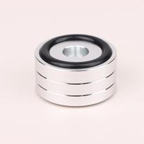 1vnt 40X20Mm Sp4010 Hifi stiprintuvo garsiakalbis aliuminio izoliacinis pėdų padas Naudojamas patefonui DAC stereo garso garsiakalbiams stiprintuvo pėdų padėklas sidabras