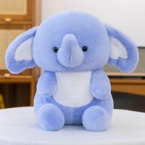 Popular happy baby elephant plush toy doll girl children accompany doll table with doll large throw pillow 25cm（190g）