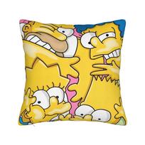 Decorative Pillowcases The S-Simpsons Stuff Sofa  Throw Pillow Case Cover Square Multi Size 12x12Inch yellow