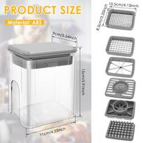 Professional French Fry Cutter Ergonomic Fast Cutting Fruit Vegetable Dicer Chopper for Home Restaurant Kitchen