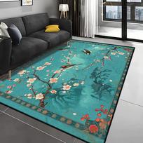 Chinese Style 3D Carpet Simple Bedroom Bedside Living Room Sofa Table Area Rug Anti-slip Soft Floor Mat Entrance Doormat 40x60cm