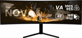 Arozzi | Nova | 49 " | VA | 32:9 | 165 Hz | 4 ms | 5120 x 1440 pixels | 350 cd/m² | HDMI ports quantity 2 | Black AZ-NO-49TUW165-BK | 850072937007
