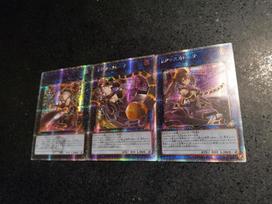 Yu-gi-oh! 3pcs/set  I:P Maskerena   Diy Self-made Card Collection Cards Gauze Flash Anime Toy Gift Colorful Flash