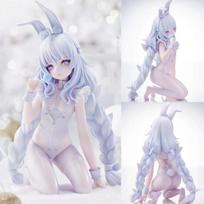 Anime Activity Azur Lane MNF Le Malin Figure Lazy White Rabbit Gown Up kneeling position Model Toy Present Action Figure With Box