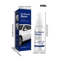 Car Paint Scratch Repair Spray 60Ml High Protection Polishing Agent Paint Scratch Remover Polishing Spray For Automotive Paint Set white