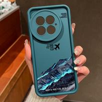 Phone Case For OnePlus 13 12 Airplane Snow Mountain Patterned Shockproof Bumper Soft Cover Fundas For OnePlus 13T 13R 12R 11R OnePlus 13R