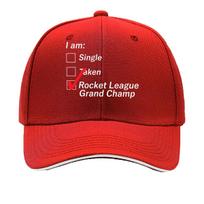 A humorous design with I am Rocket League Grand Champ text adding a touch of gaming pride Sandwich Baseball Cap One Size