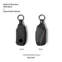 For Bmw X1 U11 U12 X3 G01 G08 X5 G05 G18 I7 X7 G07 5 Series G30 G38 Made Of Alcantara Car Key Case Cover Keychain Accessories