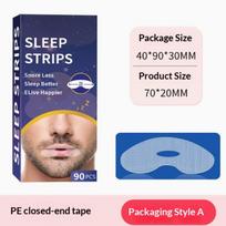 90Pcs Disposable Skin-friendly Anti Snoring Mouth Tape Sleep Strips Better Nose Breathing for Home Travel Use A1