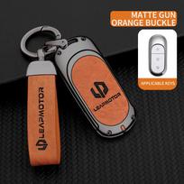 Car Key Case Leapmotor C11 C10 C01 C16 B10 T03 S01 Key Fob Zinc Alloy Leather Car Key Key Case Case Key Chain Accessories