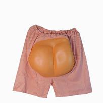 Novelty Prank Boxer Shorts with Realistic Buttocks Design Elastic Waistband Funny Gag Gift for Parties and Social Events One Size rožinė