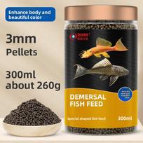 Deera Bottom Feeder Sinking Wafers | Algae & Protein Balanced Food For Plecostomus, Cory Catfish & Large Catfish black