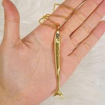 X6HE Sea Theme Sardine Pendant Necklace Adjustable Length Alloy Jewelry Unisex China Mainland