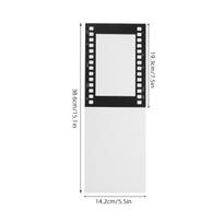 5 vnt. Retro film juostelės nuotraukų rėmeliai 6 colių sulankstomas kartoninis nuotraukų rėmelis Vintažinis kino ritės dizainas Sieninis pakabinamas Stalo juoda