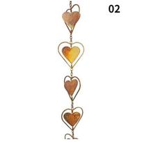 Kettle Metal Wind Chimes Butterfly Love For Garden Courtyard Decoration Wind Chimes Rain Chain Ramadan Festival Valentine's Day