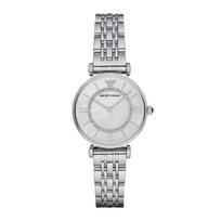 Emporio Armani AR1908 Moteriškas laikrodis Sidabrinė apyrankė Sidabrinis ciferblatas 32 mm + dėžutė