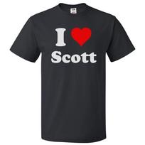 I Love Scott T shirt I Heart Scott Tee 2XL