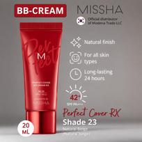 MISSHA M Perfect Cover BB Cream RX SPF42 No23 Natural Beige 20ml / Korean Cosmetics No23 Natural Beige