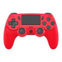 Wireless Bluetooth Controller for PS4, Dual Motors Dual Vibration Gamepad Compatible with PS4 red