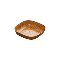 Creative Imitation Wood Grain Plastic Spit Bone Box Afternoon Tea Snack Tray Wood Grain Plate High Value Fruit Plate