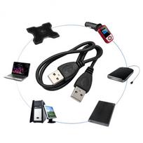 Juodas USB 2.0 kištukinis prailginimo jungtis adapterio kabelio duomenų laidas 0,5 m