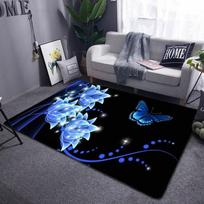 3D drugelio gėlių kilimas Vaikai žaidžia kilimas Svetainė Miegamasis Gražus kilimas Balkonas Vonios kambarys Neslystantis durų kilimėlis 40cm by 60cm