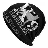 K9 Handler Dog Skullies Beanies Caps For Unisex Women Unisex Fashion Winter Warm Knit Hat Adult Belgian Malinois Bonnet Hats Beanies Hat yellow
