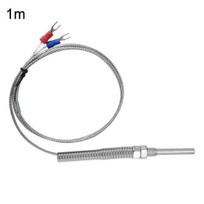 1/2/3/4/5 m 30 mm zondo M8 sriegio K tipo termoporos temperatūros jutiklio kabelis 100cm