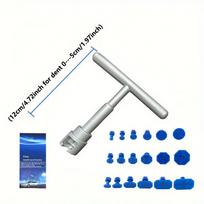 Dent Puller - Dent Remover with T bar Dent Puller and Upgraded Dent Puller Tabs for Car Dent Repair and Metal Surface Dent Remov