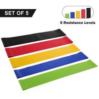 Gym Equipment Resistance Bands Strength Training Equipments Latex Fitness 0.9mm raudona