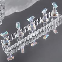 Aurora Nagų Praktikos Stovas, Holografinis Akrilinis Nagų Dailės Treniruočių Pagrindas su 5 Magnetiniais Antgaliais, Nagų Antgalių Eksponavimo Laikiklis