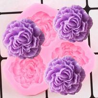 Bijūnų žiedų silikono formelės Vestuvių Cupcake Topper Fondant torto dekoravimo įrankis