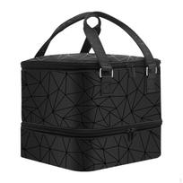 Layer Nagų lako dėklas manikiūro priedams black Zip black