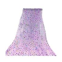 150CM Spalvotas Taškuotas Tiulio Stalo Bėgikas Prancūziškas Skaidrus Apvalus Taškuotas Tinklelis Ilgas 150CM violetinė