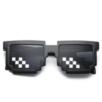 Dviračių akiniai Mosaic Akiniai nuo saulės vyrams Moteriški Pixel Black Retro Gamer Robot Akiniai nuo saulės Cool Party Vintage Shades Akiniai gray