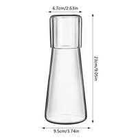 Clear Water Kettle High-borosilicate Glass Water Pitcher Kitchen Water Container Summer Cool Water Bottle With Dust-proof Lid