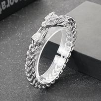8 mm Drakono Apyrankė Vyrams Berniukams Teniso Grandinėlės Papuošalai - Nerūdijantis Plienas 304 - KB204076-MZOZ Bracelet - 20.5cm