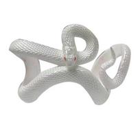 Apsauginis ausinių dėklas 3D Snake Design, smūgiams atsparus ir įbrėžimams Snake belaidis ausinių apsauginis dėklas, skirtas AirPods 4 D šviesiai rausvos spalvos