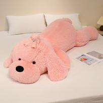 Didelė šunio pagalvė pliušinis žaislas lėlė didelis šuo teddy šuo lėlė mergaitė mieganti raminanti skudurėlio lėlė 90cm（0.9kg）