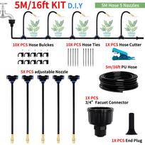 DIY Free Bending Universal Spray Kit For Greenhouse Garden Flowers Plant Watering Irrigation Patio Misting Cooling System