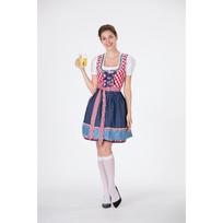 German Oktoberfest Bavarian traditional beer dress cotton embroidered maid outfit maid costume S raudona