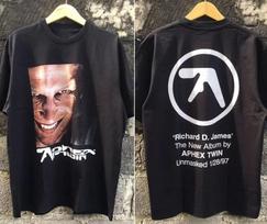 Naujas Aphex Twin Big Face 90-ųjų turas Dovana gerbėjams Unisex Visų dydžių marškinėliai MD66 Unisex marškinėliai XXL gray