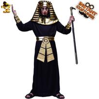 Adult men's Halloween pharaoh party costume, Egyptian male king stage costume cosplay One size fits all
