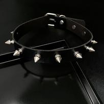 Pu Leather Choker Necklace For Women Men Cool Punk Gothic Biker Collar Studded Rock Necklace Rave Jewelry