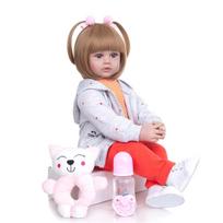 KEIUMI 60 cm Babies Reborn Dolls Girls Cloth Body Realistic Princess Reborn Dolls Newborn Doll For Kids Gift Beautiful Toy 22 inch 55 cm
