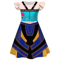 Kids hipPop Singer Dress fashion Clothes Cos Costume Girls Cartoon Carnival performance Dresses Children Girl Dress Xmas Party 110 mėlyna
