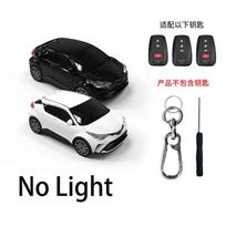 Chr raktų dėklas Automobilio modelis Toyota Corolla Prius Camry Chr C-Hr Rav4 Altis Land Cruiser Prado Nuotolinio valdymo pultelio raktų dangtelis Raktų pakabukas Black