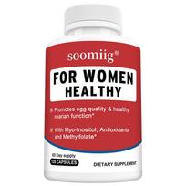 Women Healthy Dietary Supplement with Myo-Inositol Antioxidants and Methylfolate for Ovarian Support 120PCS