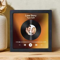 Tiesioginis pristatymas Individualizuotas muzikos šaldytuvo magnetukas Kalėdinė muzikinė dėžutė Nuotraukų rėmelis Dovanos Vaikams black