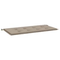 Garden Bench Cushion Taupe 100 x 50 x 4 cm Oxford Fabric